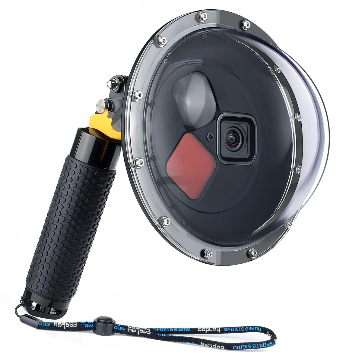 YALLSAME Waterproof Dome Port with Filters & Floating Grip for GoPro Hero 13 12 11 10 9 Black | 45m (147ft) Underwater Housing - main product image