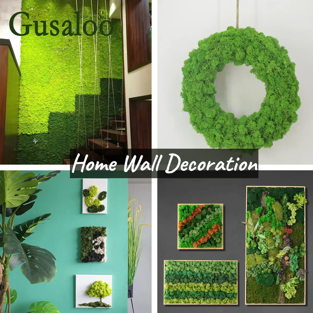 Gusaloo Artificial Moss Preserved Green Moss 3.5oz | Long-Lasting Indoor Decor - view 4
