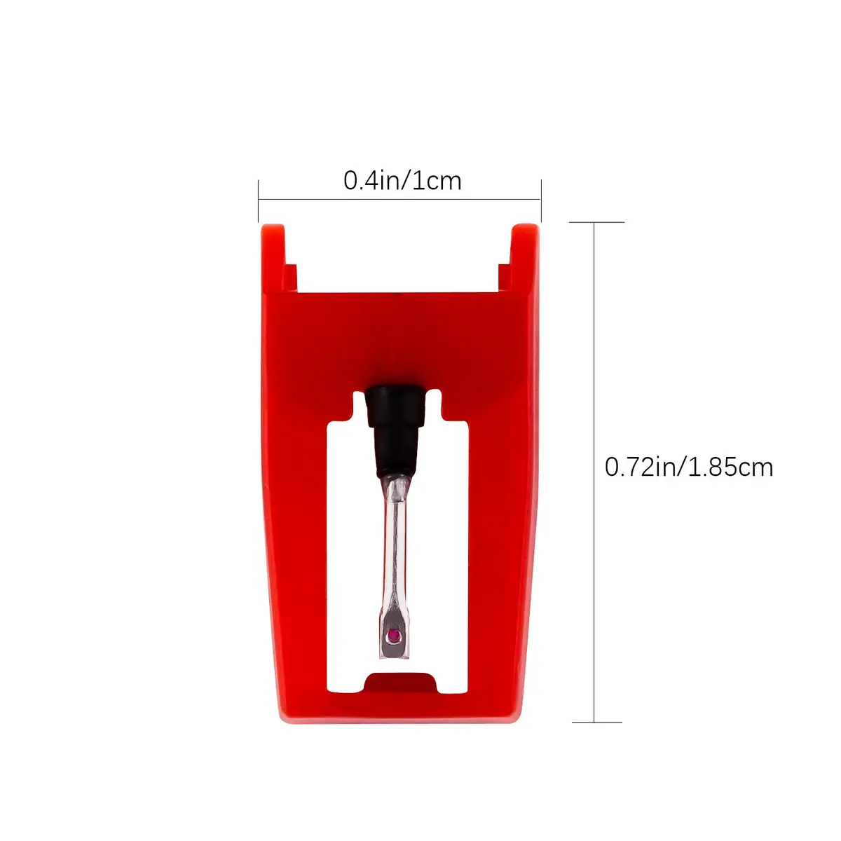 LUTER Red Turntable Stylus Replacement Needles (2-Pack) | Fits Most Vinyl Record Players - view 2