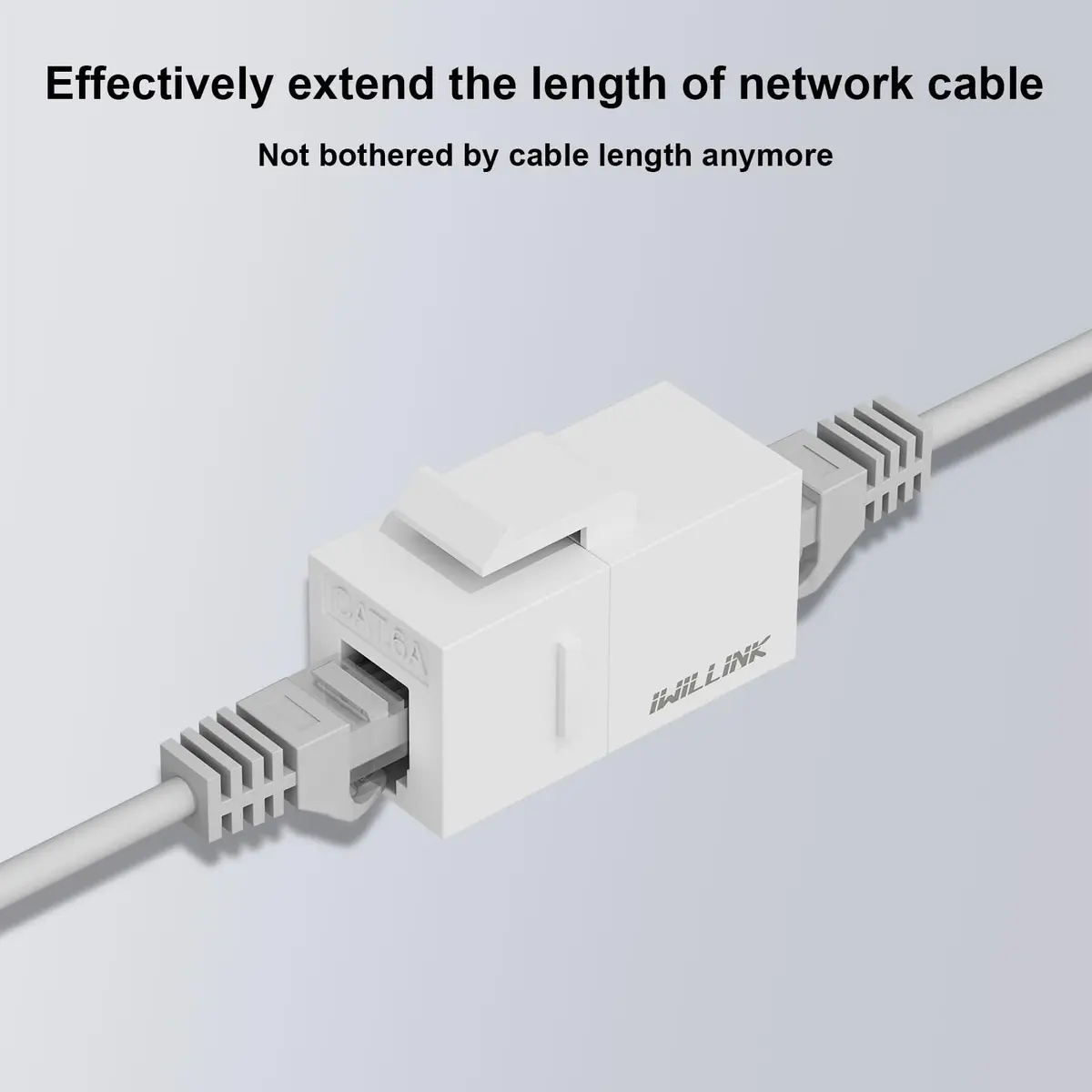 iwillink Cat6 Keystone Coupler 10-Pack White | Connects Two Ethernet Cables - view 4