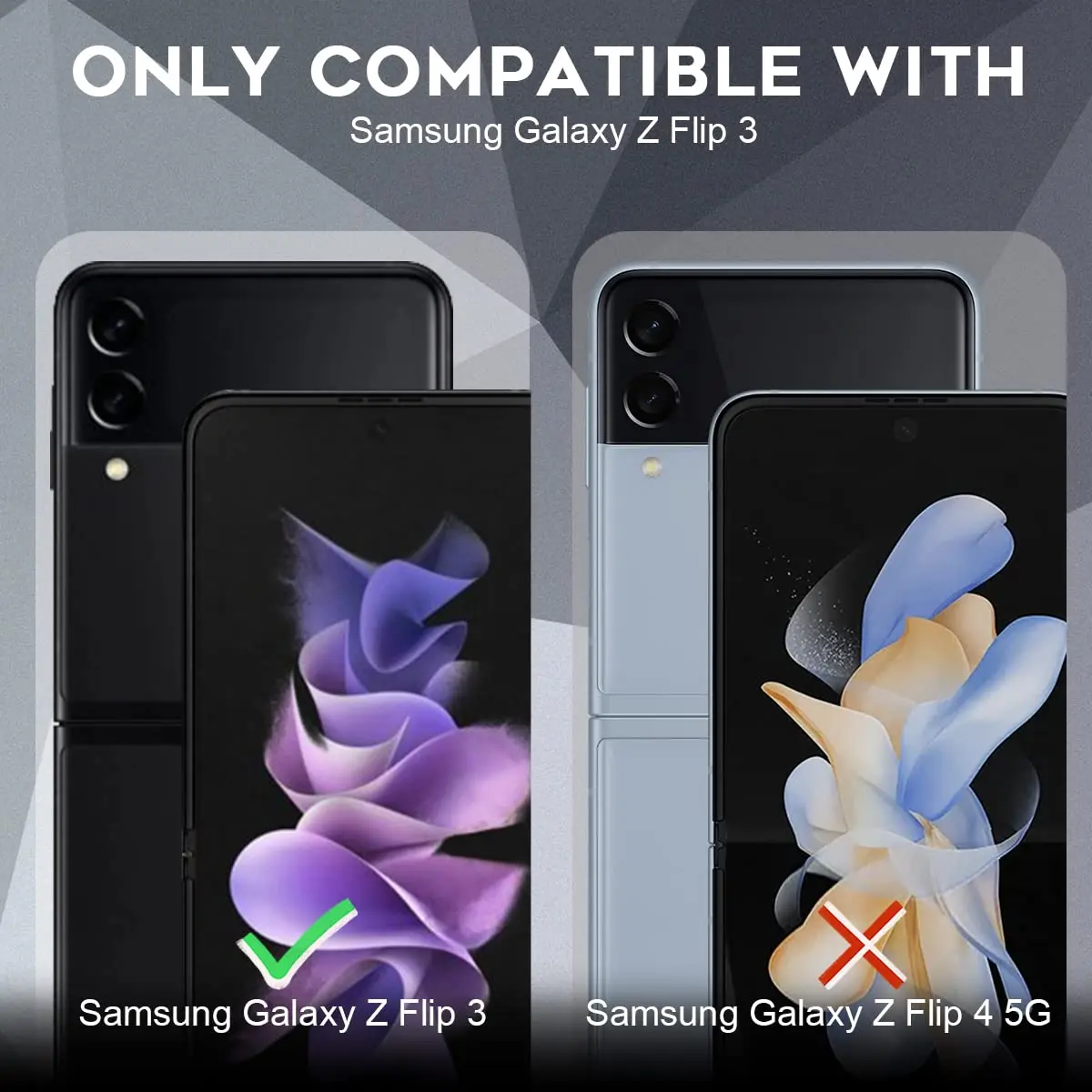 Orzero 3 Sets 12 Packs TPU Screen Protector for Samsung Galaxy Z Flip 3 5G | Anti-Scratch High Definition Bubble-Free - view 2