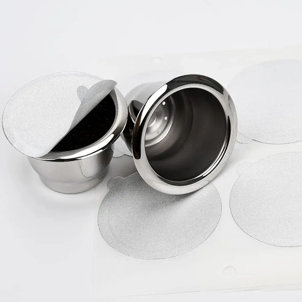 PHMEZLF Aluminum Espresso Lids Foil Sticker Seals 100Pcs (37mm) | DIY Coffee Pod Refills for Nespresso Original Line - view 6