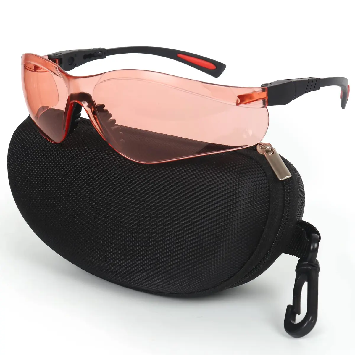 LaneTop AntiFog Shooting Glasses ANSI Z87.1 Certified Vermillion Lens | Impact Resistant Polycarbonate Eyewear - main product image