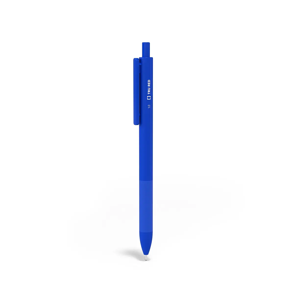 TRU RED TR59162 Retractable Ballpoint Pens, Medium Point 1.0mm Blue, Dozen | Smooth Ink Flow - main product image