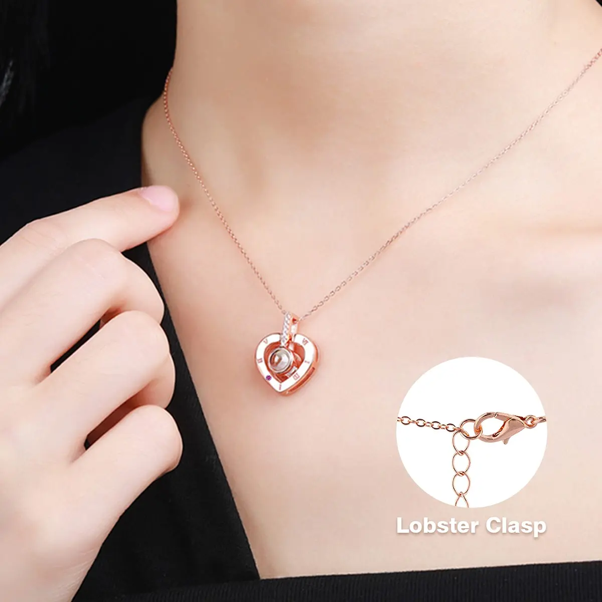 HEGUD Preserved Real Rose with Necklace | Eternal Flowers for Mom & Women - view 7