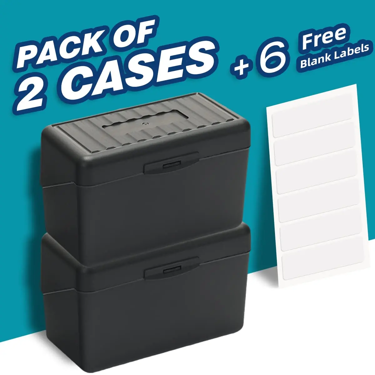 H4D Index Card Holder 3x5 | Durable Plastic Organizer for Office & School Use - view 2
