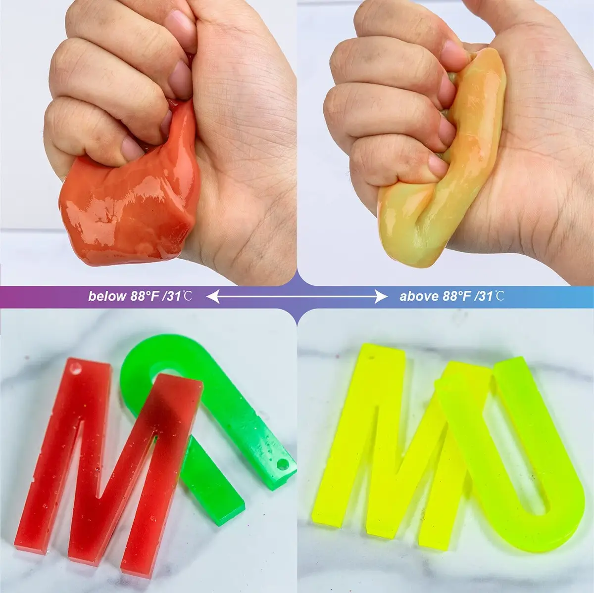 LET'S RESIN Thermochromic Pigment Powder, Colors Changing Pigment for Resin - view 6