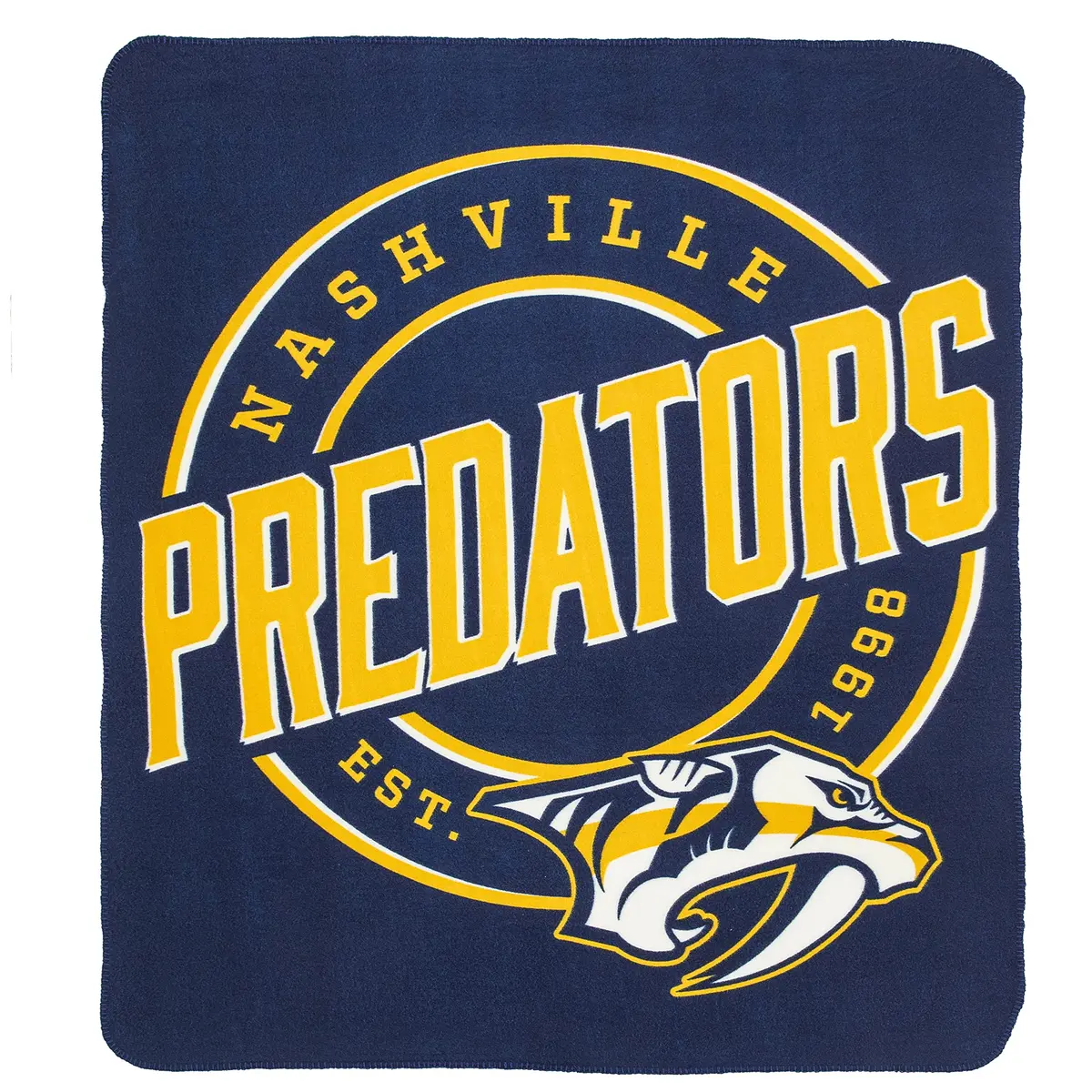 Northwest NHL Nashville Predators Fleece Throw Blanket 50" x 60" | Officially Licensed Fan Gear - main product image