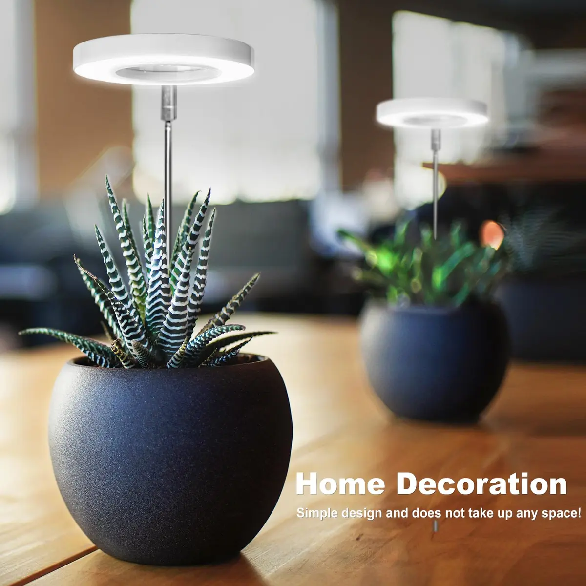 LORDEM Grow Light for Indoor Plants, Full Spectrum LED 2 Packs | Auto Timer & Dimmable Brightness (70-120 chars) - view 2