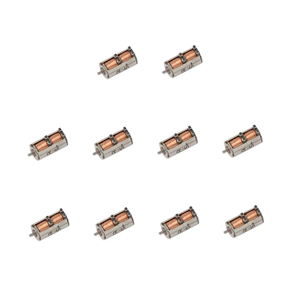 Acxico 10Pcs DC 5V 2-Phase 4-Wire Micro Mini Ultra-Tiny 4 mm Precision Stepper Motor DIY | 4.3mm Diameter, 8.4mm Height, 10g - main product image
