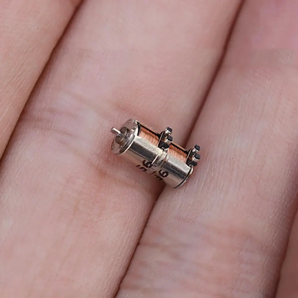 Acxico 10Pcs DC 5V 2-Phase 4-Wire Micro Mini Ultra-Tiny 4 mm Precision Stepper Motor DIY | 4.3mm Diameter, 8.4mm Height, 10g - view 3