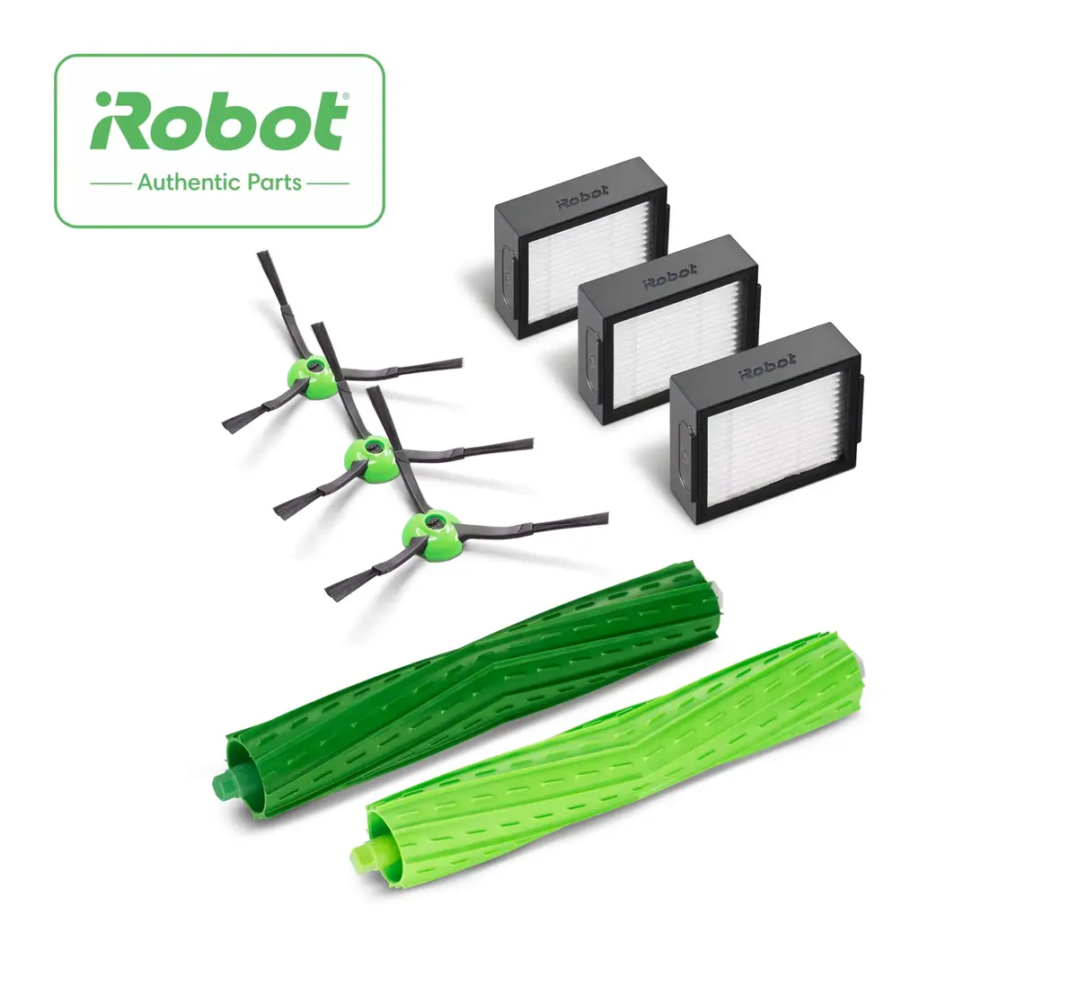 iRobot Authentic Replacement Parts Kit for Roomba e, i, j Series & Combo i5/j5 Robots | 3 Filters, 3 Brushes, 1 Rubber Brush Set - view 2