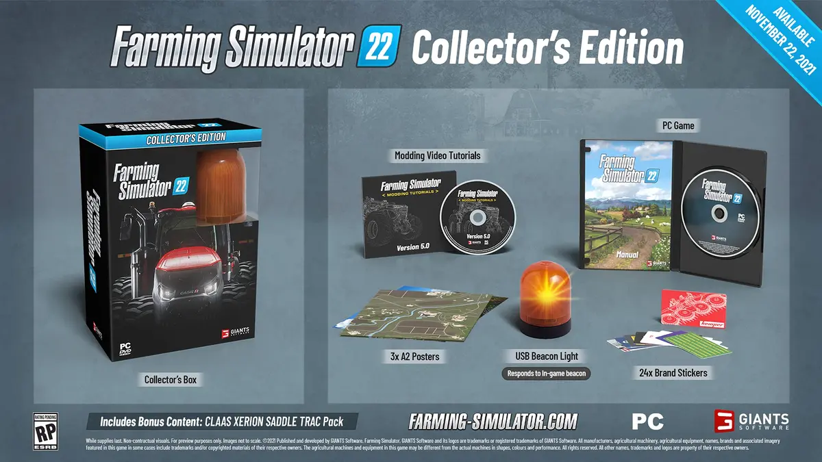 Solutions 2 Go Farming Simulator 22 Collector's Edition - PC | Farming, Agriculture & Multiplayer - view 2