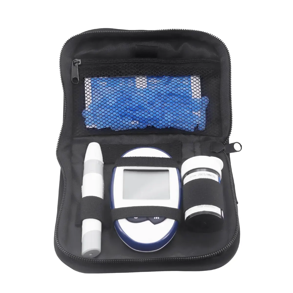 Hooshion Diabetes Travel Case, Compact Glucose Monitor Organizer, Blood Glucose Storage Bag, Diabetic Supplies, Lightweight & Durable - view 7