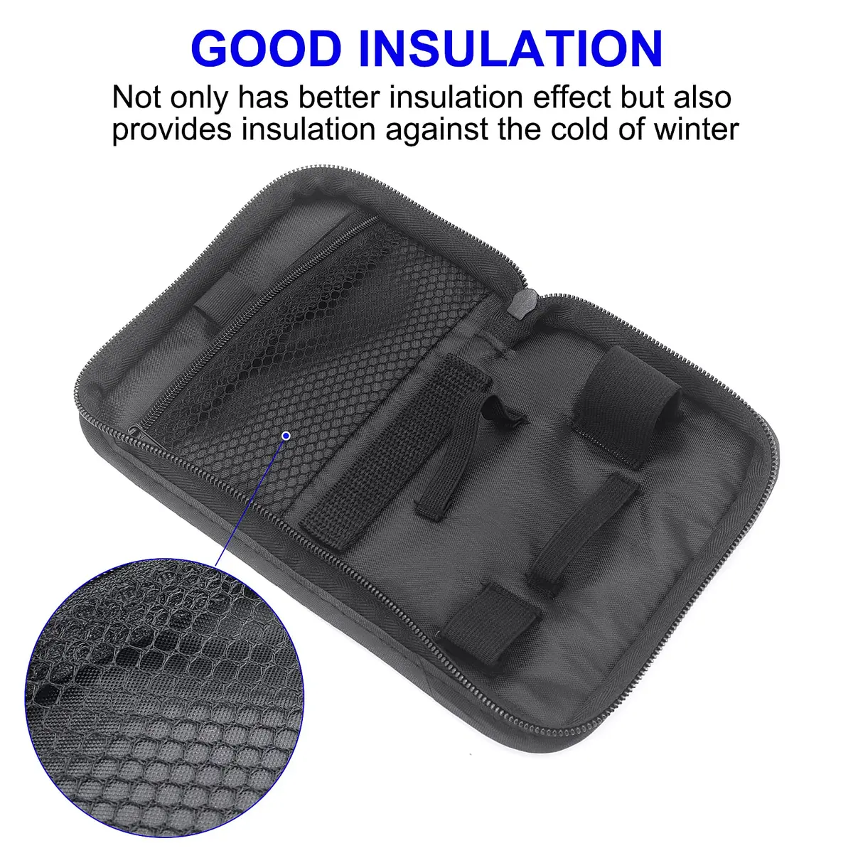Hooshion Diabetes Travel Case, Compact Glucose Monitor Organizer, Blood Glucose Storage Bag, Diabetic Supplies, Lightweight & Durable - view 8