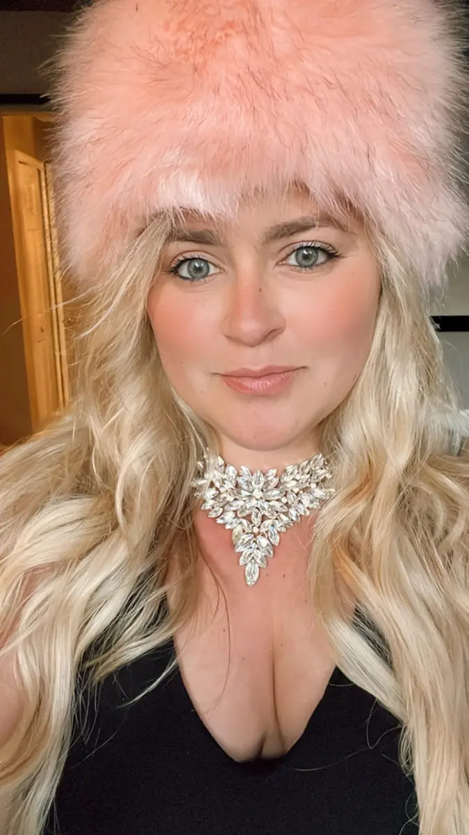 Lovful Winter Women Faux Fur Russian Cossack Style Hat Pink | Warm & Fashionable - view 2