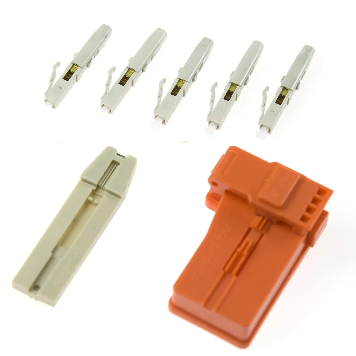 Leite LC MM Fiber Optic Connectors 10pcs | High Reliability, Reusable, Polished for Multimode Fiber - main product image