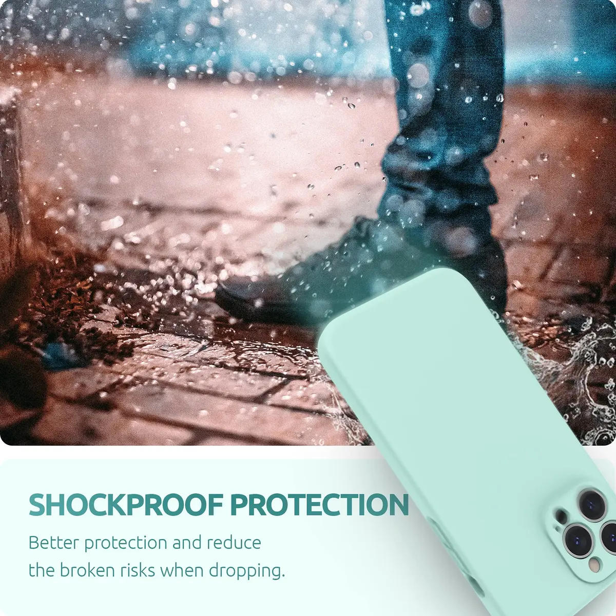 SURPHY Liquid Silicone Case for iPhone 13 Pro Max 6.7 inch | Camera & Drop Protection with Microfiber Lining - view 7