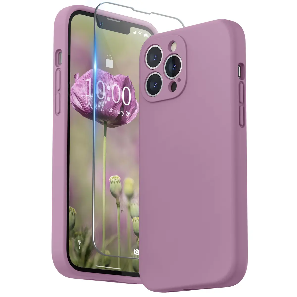 SURPHY Liquid Silicone Case for iPhone 13 Pro Max 6.7 inch | Camera & Drop Protection - main product image