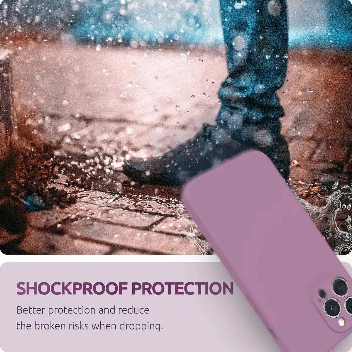 SURPHY Liquid Silicone Case for iPhone 13 Pro Max 6.7 inch | Camera & Drop Protection - view 7