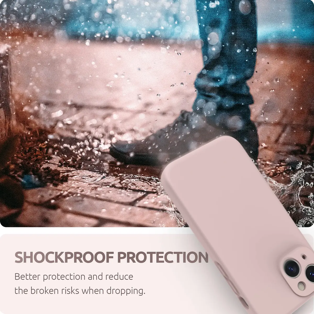 SURPHY Liquid Silicone Case for iPhone 13 Mini 5.4 inch | Camera & Drop Protection - view 6