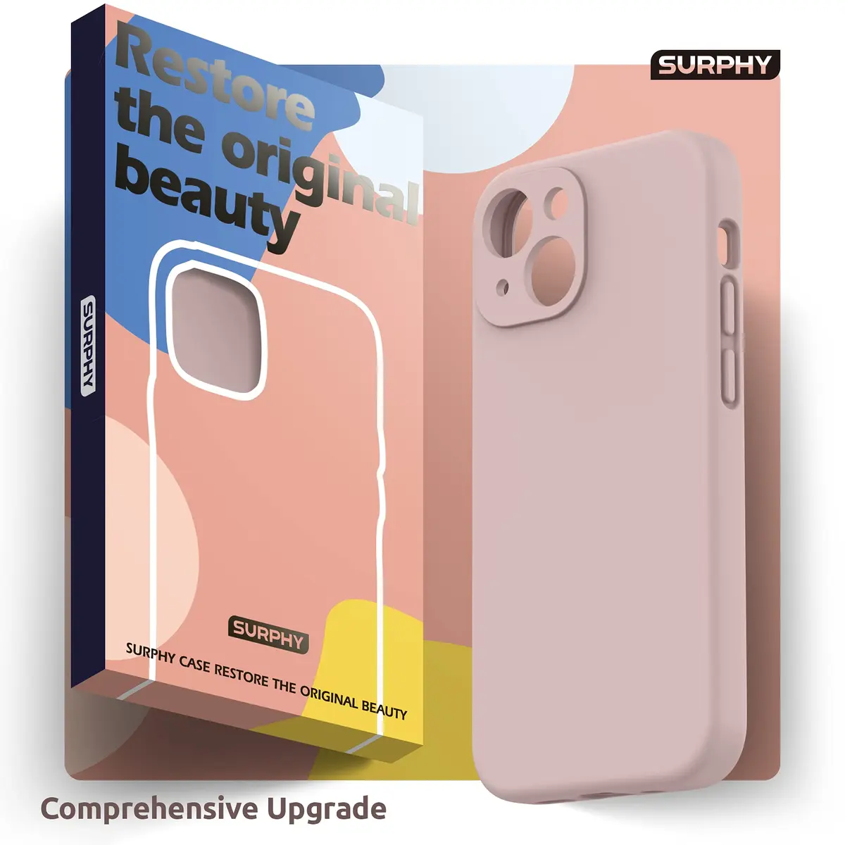SURPHY Liquid Silicone Case for iPhone 13 Mini 5.4 inch | Camera & Drop Protection - view 7