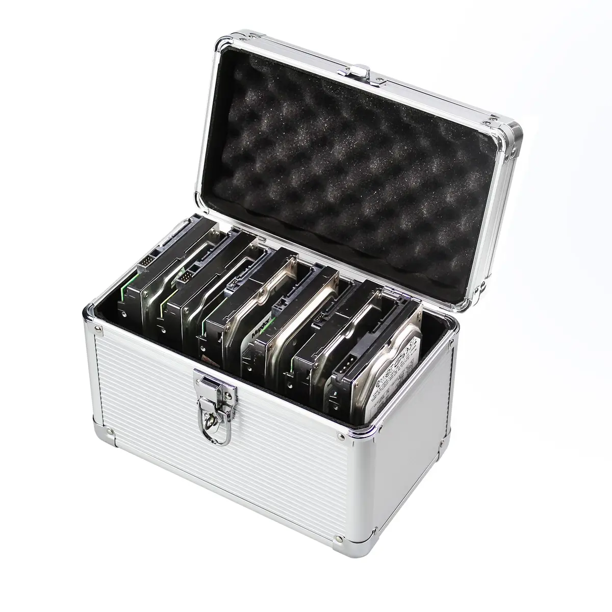 GLOTRENDS B10 10-slot Storage Box for 3.5 Inch HDD | Water Resistant & Portable - main product image