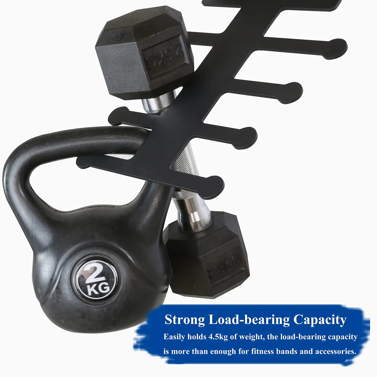 Lovind Resistance Band Rack Storage Hanger | 8kg Capacity, 24cm L x 20.5cm W x 4cm H - view 4