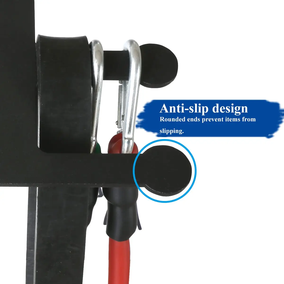 Lovind Resistance Band Rack Storage Hanger | 8kg Capacity, 24cm L x 20.5cm W x 4cm H - view 3
