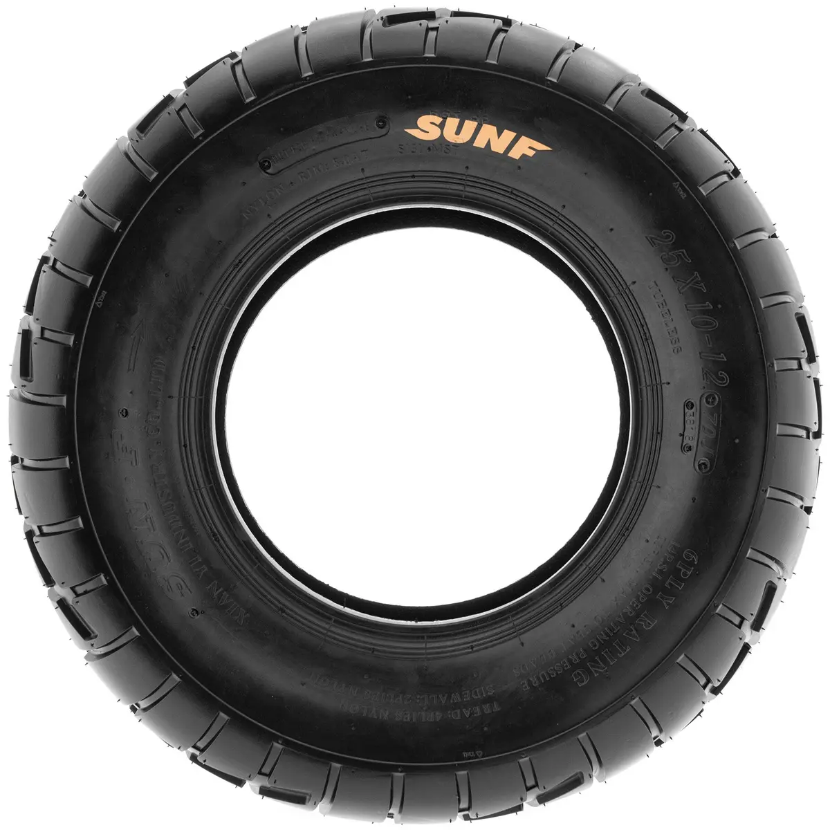 SUNF A021 TT Sport ATV UTV Dirt & Flat Track Tires 25x11-12 | 6 PR Tubeless for Racing & Hard Terrain - view 5
