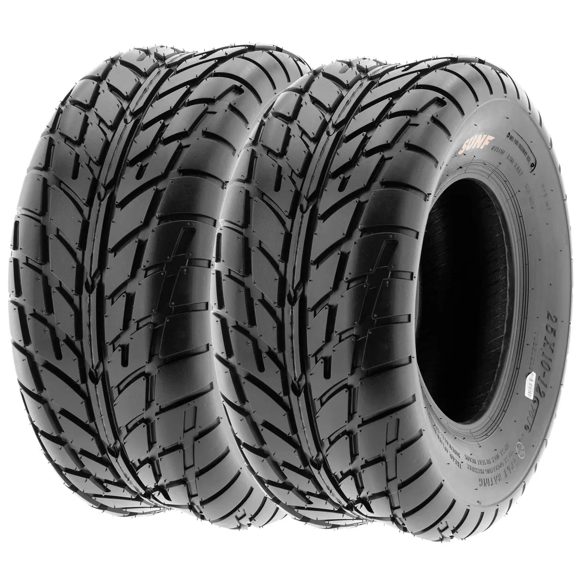 SUNF A021 TT Sport ATV UTV Dirt & Flat Track Tires 25x11-12 | 6 PR Tubeless for Racing & Hard Terrain - main product image