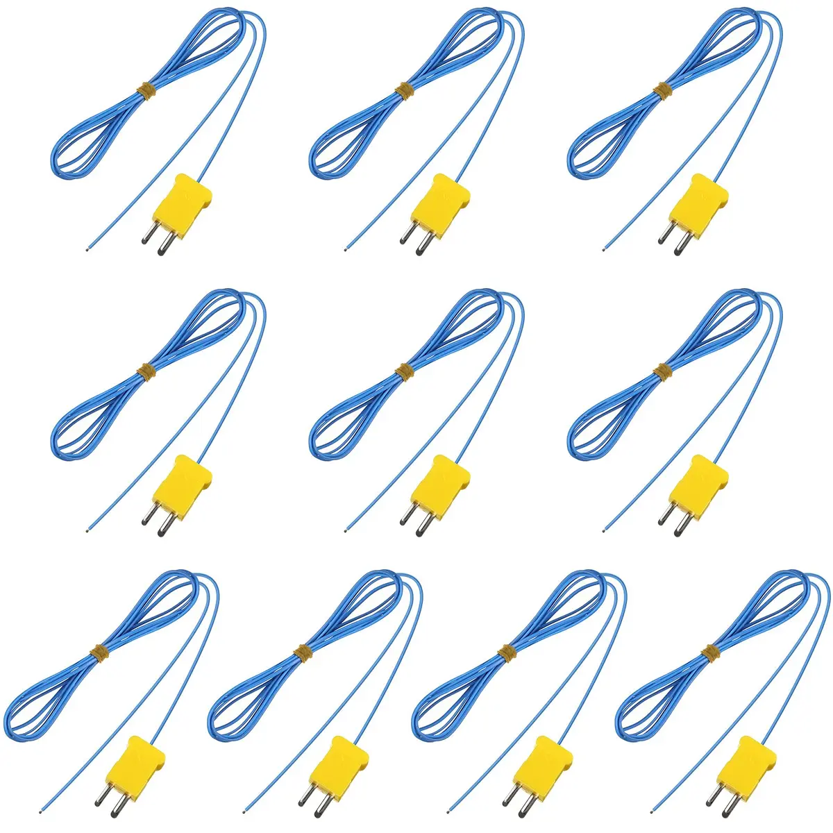 Frienda 2 Meter K-Type Temperature Sensor -40 to 400°C Waterproof Probe for Thermocouple Sensors (10 Pieces) | Precision Measurement - main product image