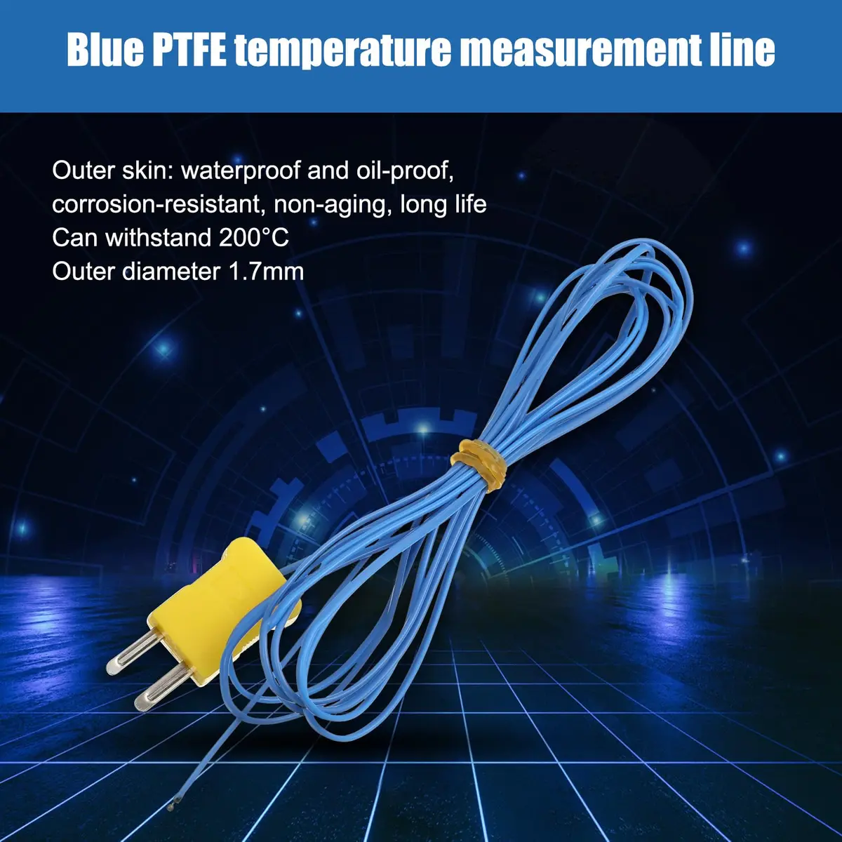 Frienda 2 Meter K-Type Temperature Sensor -40 to 400°C Waterproof Probe for Thermocouple Sensors (10 Pieces) | Precision Measurement - view 5