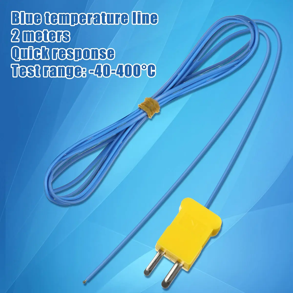 Frienda 2 Meter K-Type Temperature Sensor -40 to 400°C Waterproof Probe for Thermocouple Sensors (10 Pieces) | Precision Measurement - view 4