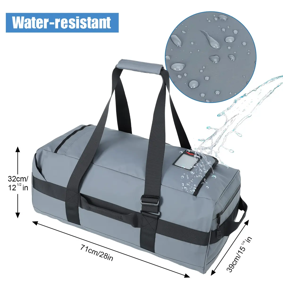 MIER Water Resistant Heavy Duty Duffle Bag 90L | Versatile Travel & Gym Companion - view 3