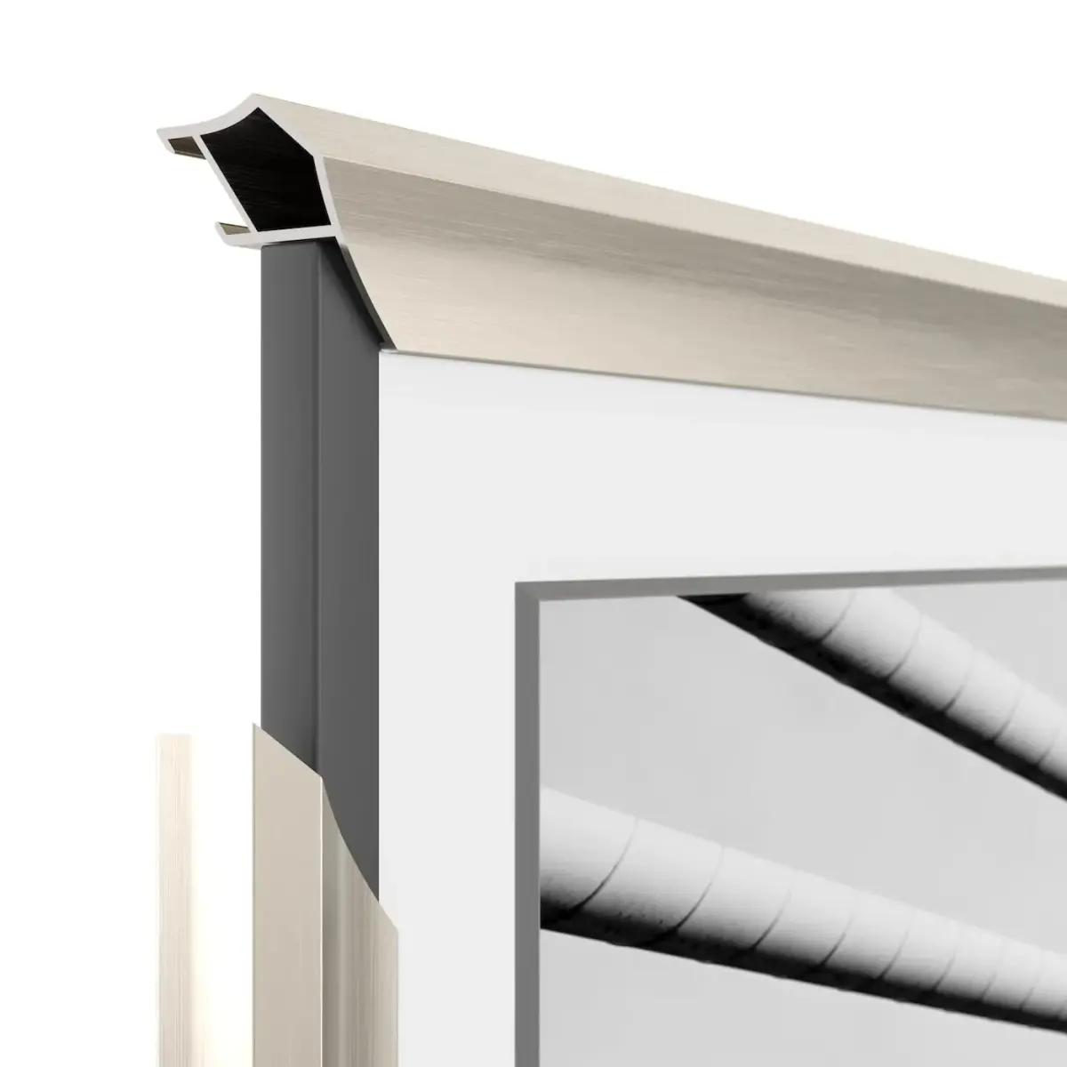 Frame My TV German Silver Prismatic 43" Deco TV Frame | Fits Samsung The Frame & Frame Pro TVs (2021-2026) - view 5