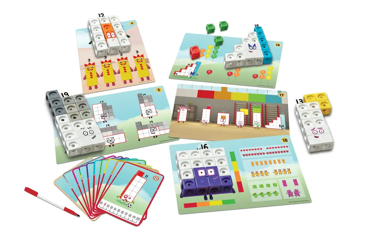 hand2mind MathLink Cubes Numberblocks 11-20 Activity Set | 290 Pieces, Ages 3+ - view 6