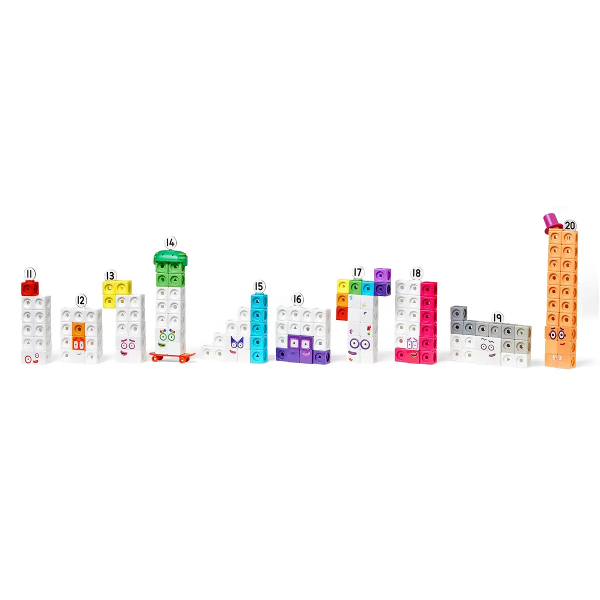 hand2mind MathLink Cubes Numberblocks 11-20 Activity Set | 290 Pieces, Ages 3+ - view 7
