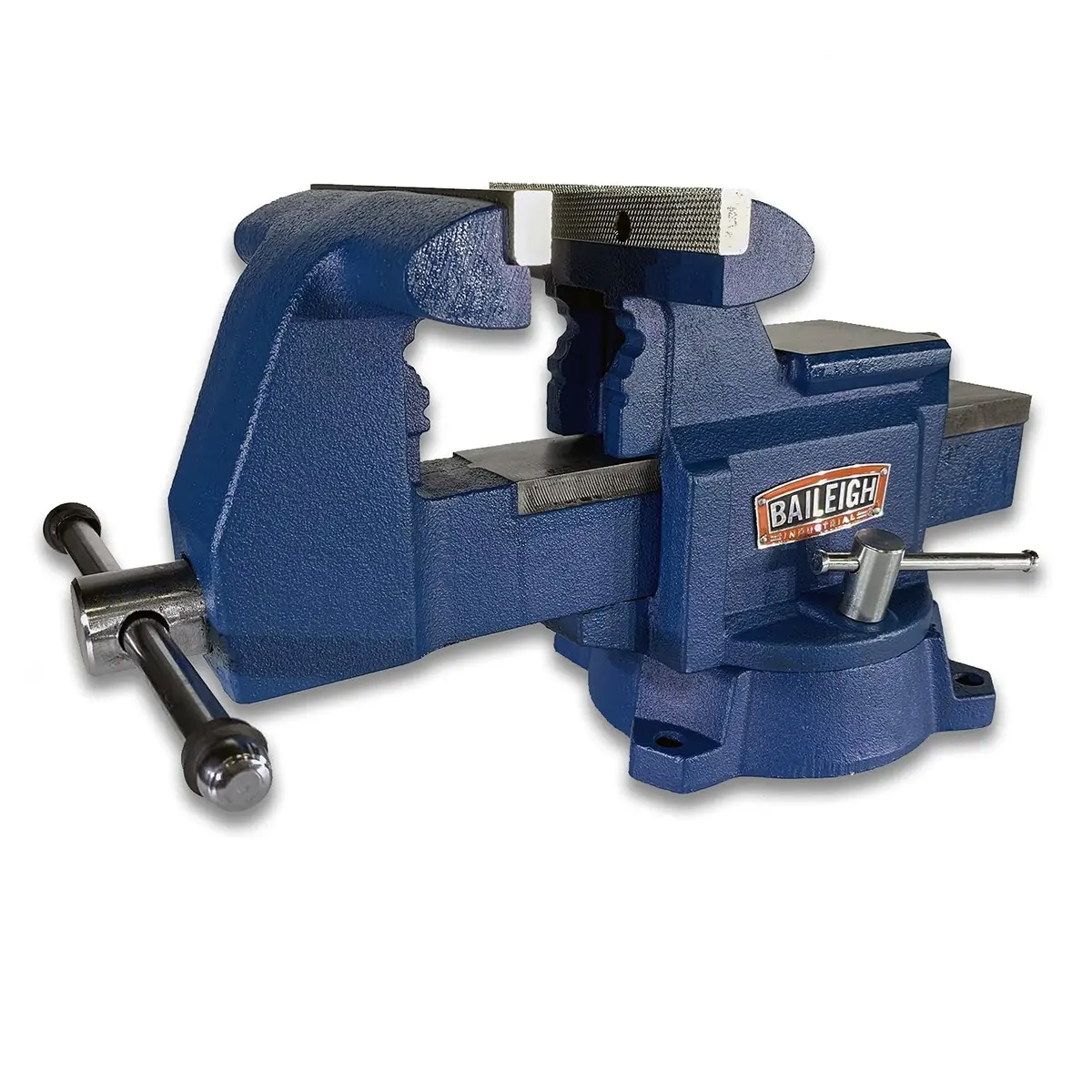 Baileigh Industrial Bench Vise, 5-1/2" Jaw Width, 6" Max Jaw Opening | Ductile Cast Iron, 3.5 Tons Clamping Force - main product image