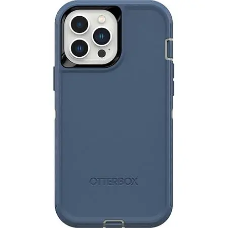 OtterBox Defender Series Case for iPhone 13 Pro Max & 12 Pro Max - Fort Blue | Rugged & Durable with Port Protection - view 3