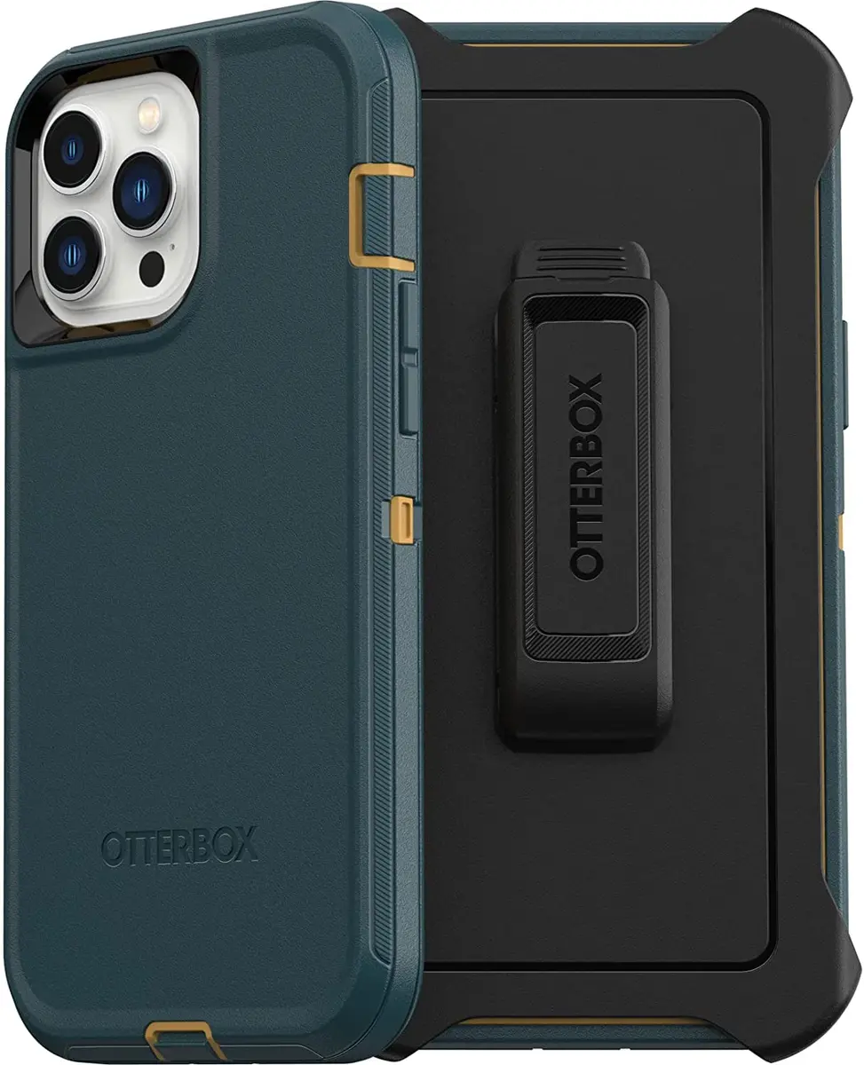 OtterBox Defender Series Case for iPhone 13 Pro Max & 12 Pro Max - Hunter Green | Rugged & Durable - main product image