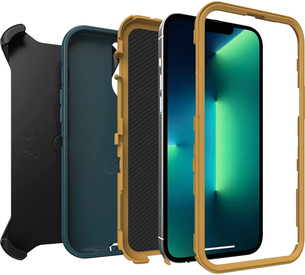 OtterBox Defender Series Case for iPhone 13 Pro Max & 12 Pro Max - Hunter Green | Rugged & Durable - view 2