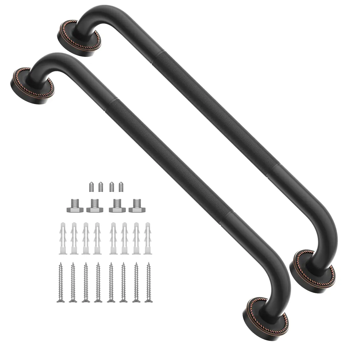 ZUEXT 20 Inch Oil Rubbed Black Bronze Shower Grab Bar | Anti Slip, 500 lbs Support - main product image