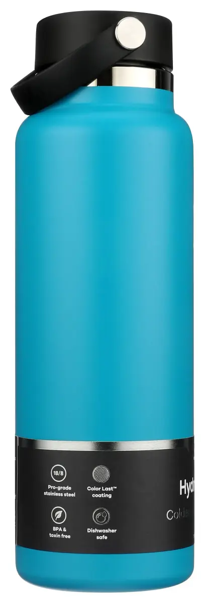 Hydro Flask Wide Mouth Bottle with Flex Cap 40 oz (1183ml / 1.26lb) | Keeps Cold 24 Hrs, Hot 12 Hrs - view 6