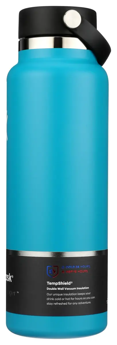 Hydro Flask Wide Mouth Bottle with Flex Cap 40 oz (1183ml / 1.26lb) | Keeps Cold 24 Hrs, Hot 12 Hrs - view 7