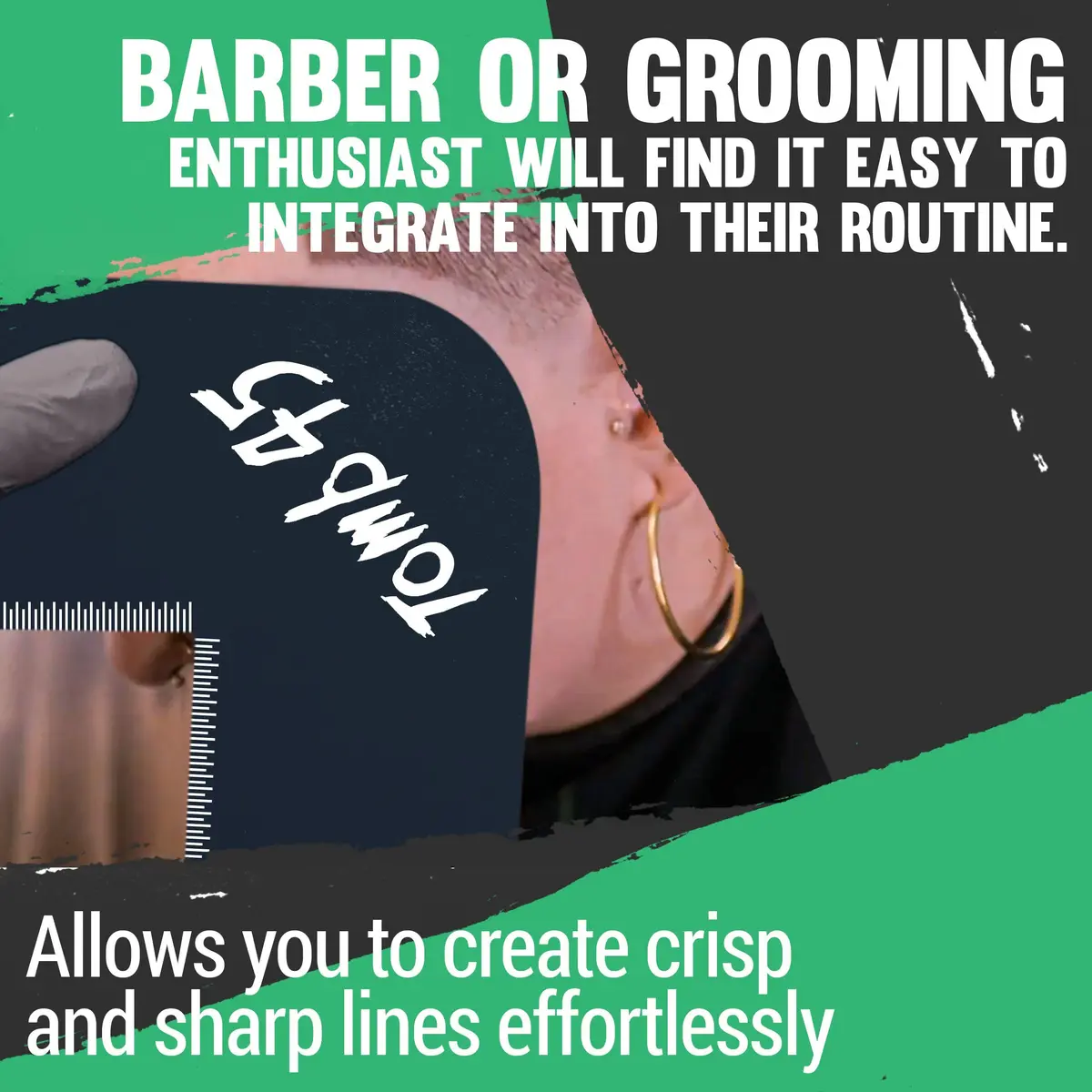 Tomb45 Black Klutch Card for Hairline Enhancement | 11cm x 11.1cm x 0.6cm - view 3