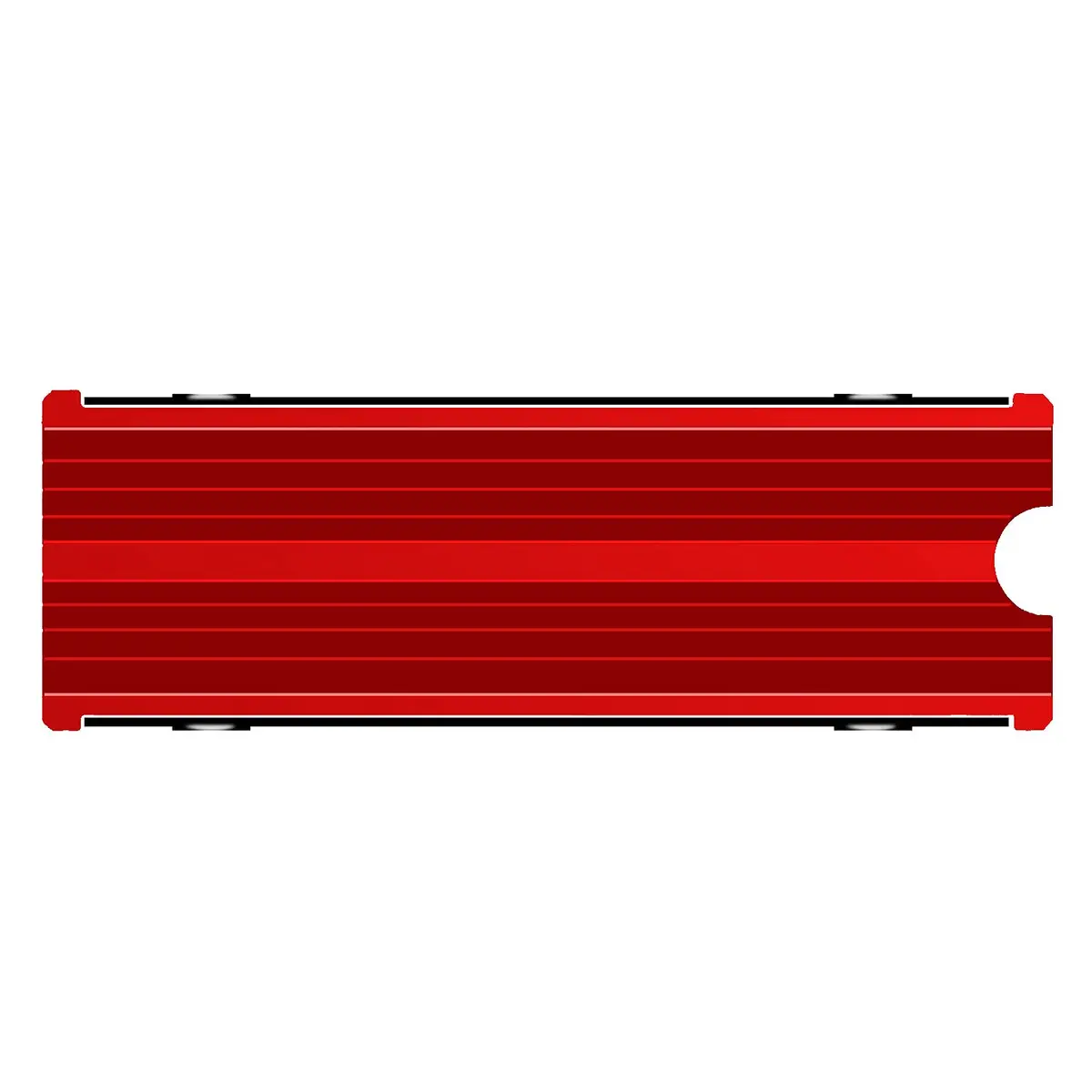SGTKJSJS M.2 Heatsink Cooler 2280 SSD Double-Sided Heat Sink with Thermal Silicone Pad for PS5/PC NVME M.2 SSD (Red) | 76.2mm x 24.13mm x 10.16mm - view 2