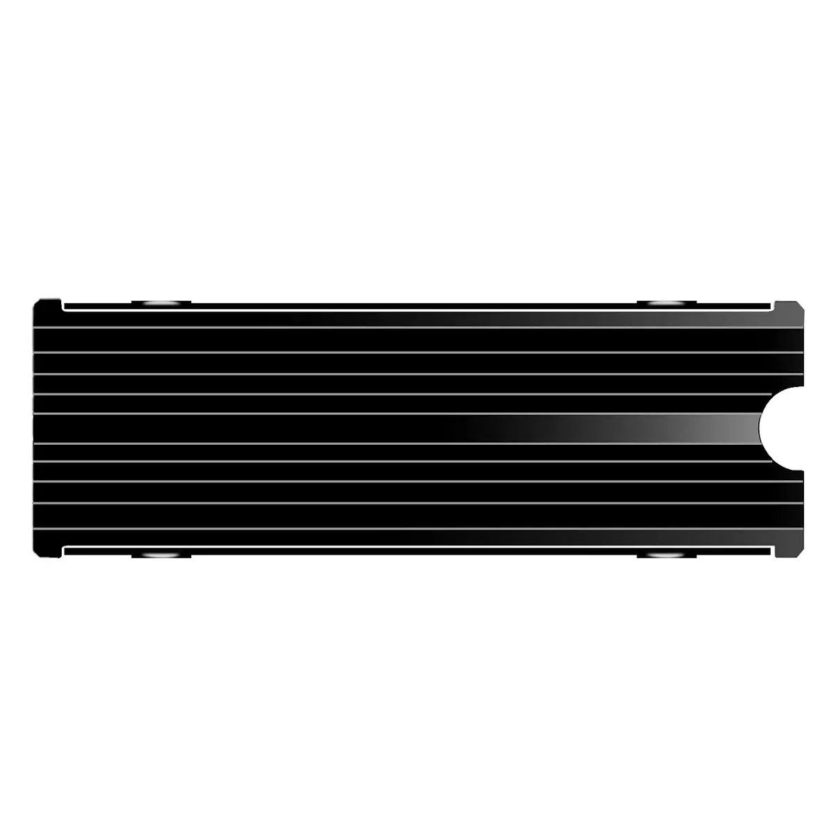SGTKJSJS M.2 SSD Heatsink Cooler 2280 Double-Sided Heat Sink with Thermal Pad for PS5/PC NVME M.2 SSD (Black, 3 x 0.95 x 0.4 inches) - view 2