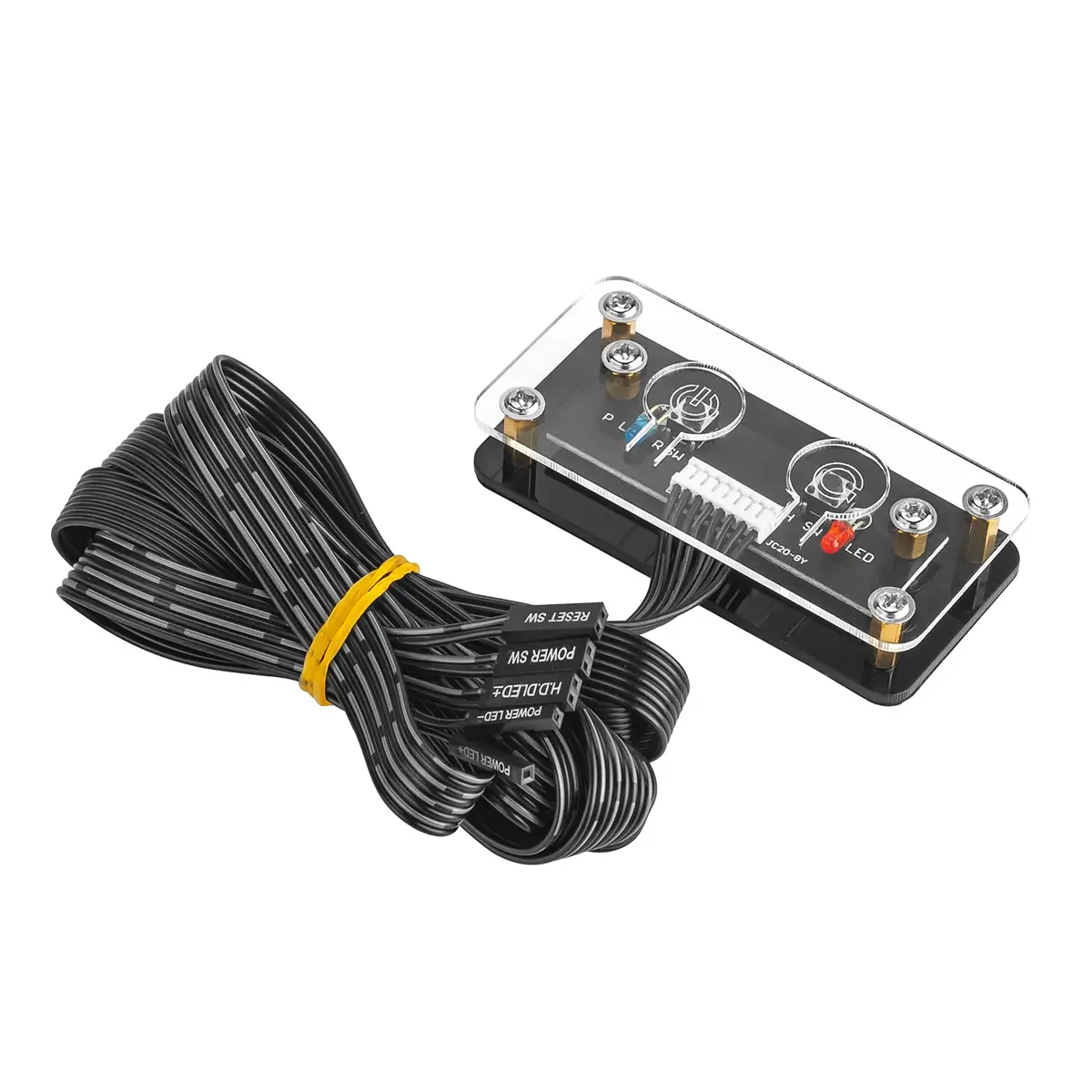OwlTree External PC Power Button - Motherboard Switch - On/Off Power Supply (8x4x1.6cm) - main product image