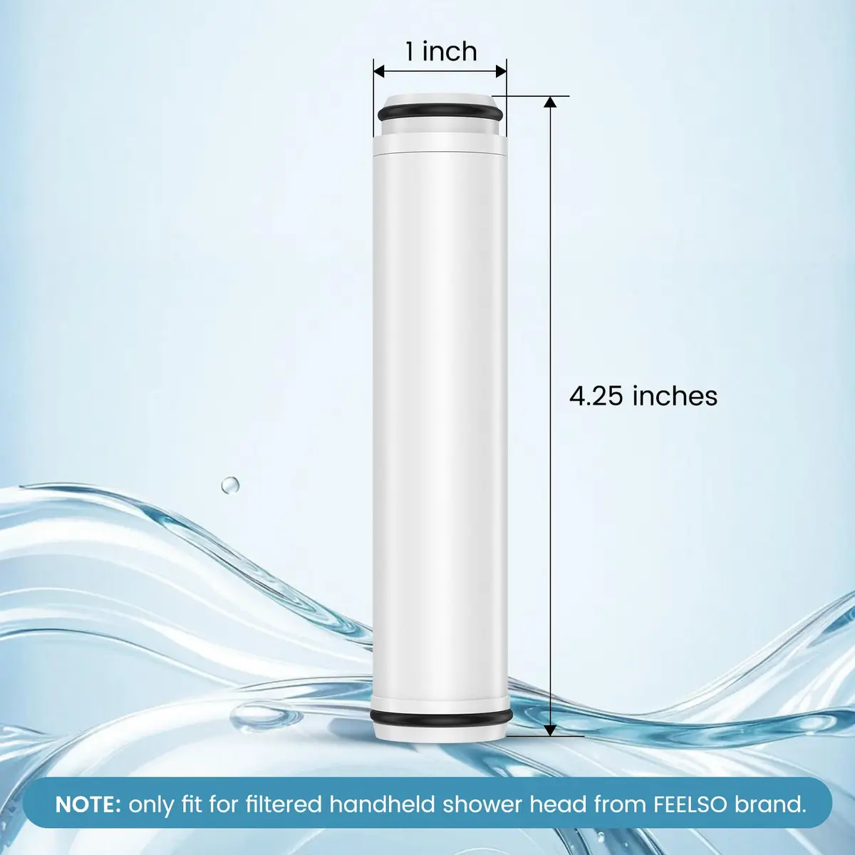 FEELSO Shower Filter for Handheld Shower Head | 2 PCS Replacement Filters for Hard Water & Chlorine - view 2